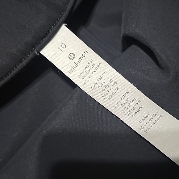 Lululemon Black High Waisted Leggings Size 10 - Picture 4 of 6